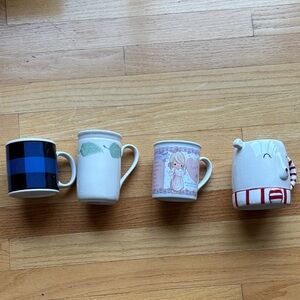 Mug Set - Blue, Green, Pink, Red